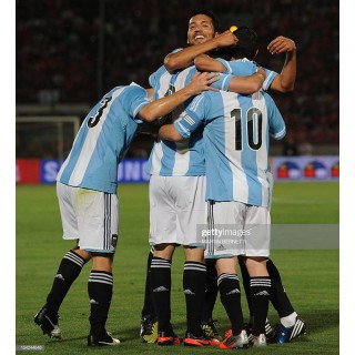 Argentina 2012 Messi #10 Homekit - Semi final Nameset Printing