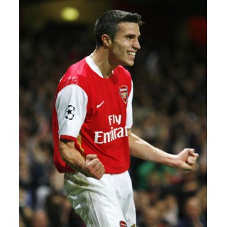 Arsenal 2007-2008 v. Persie #11 Champions League Homekit Nameset Printing