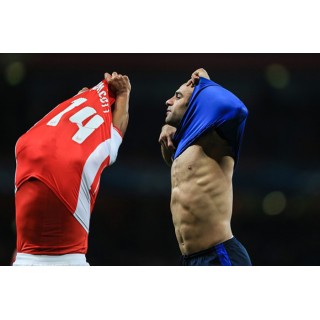 Arsenal 2014-2015 Walcott #14 Champions League Homekit Nameset Printing