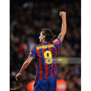 Barcelona 2009-2010 Ibrahimovic #9 Homekit Nameset Printing