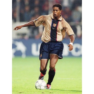 Barcelona 2001-2002 Kluivert #9 Awaykit Nameset Printing