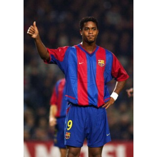 Barcelona 2002-2004 Kluivert #9 Homekit Nameset Printing