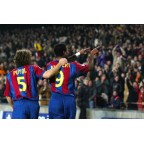 Barcelona 2002-2004 Kluivert #9 Homekit Nameset Printing