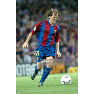 Barcelona 2002-2003 Mendieta #17 Homekit Nameset Printing