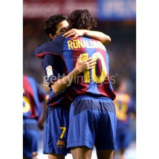 Barcelona 2003-2004 Ronaldinho #10 Homekit Nameset Printing