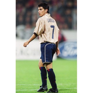 Barcelona 2001-2002 Saviola #7 Awaykit Nameset Printing
