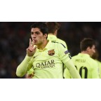 Barcelona 2014-2015 Suarez #9 Away/3rd Awaykit Nameset Printing