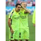 Barcelona 2014-2015 Xavi #6 Away/3rd Awaykit Nameset Printing