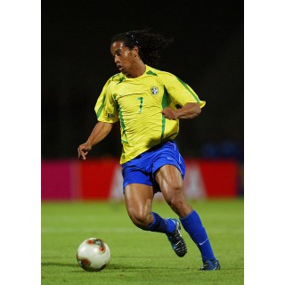 Brazil 2002 Ronaldinho #7 World Cup Homekit Nameset Printing 