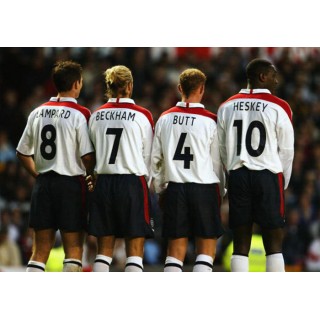 England 2003-2005 Beckham #7 Homekit Nameset Printing 