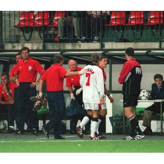 England 1998 Beckham #7 World Cup Homekit Nameset Printing 
