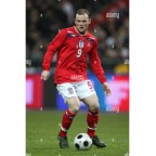 England 2008-2010 Rooney #9 Awaykit Nameset Printing