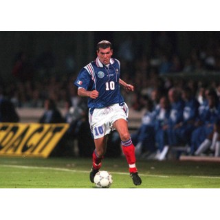 France 1996 Zidane #10 EURO Cup Homekit Nameset Printing 