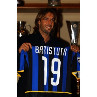Inter Milan 2002-2004 Batistuta #19 Homekit Nameset Printing