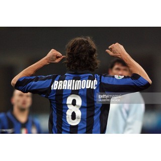 Inter Milan 2007-2008 Ibrahimovic #8 Homekit Nameset Printing