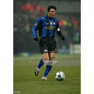 Inter Milan 2008-2009 J.Zanetti #4 Homekit Nameset Printing