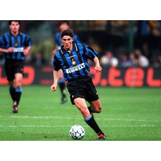 Inter Milan 1996-1997 J.Zanetti #4 Homekit Nameset Printing