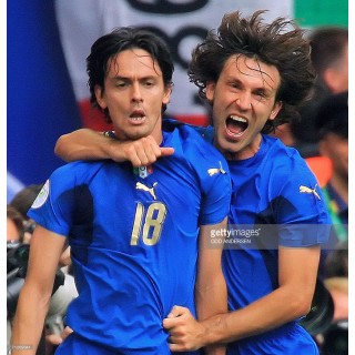 Italy 2006 Inzaghi #18 World Cup Homekit Nameset Printing