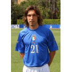 Italy 2004 Pirlo #21 EURO Homekit Nameset Printing 