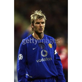 Manchester United 2002-2003 Beckham #7 Champions League 3rd Awaykit Nameset Printing 