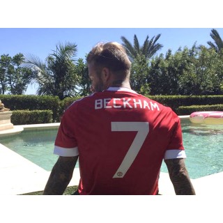 Manchester United 2015-2017 Beckham #7 Europa League/F.A. Cup Home/Awaykit Nameset Printing