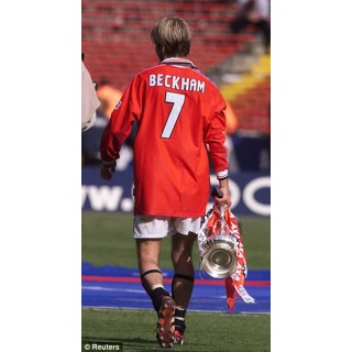 Manchester United 1997-1999 Beckham #7 Homekit Nameset Printing 