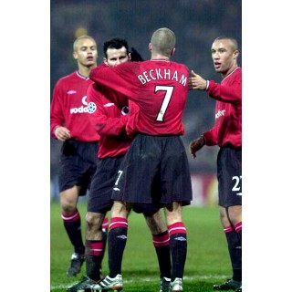 Manchester United 1999-2002 Beckham #7 Champions League Homekit Nameset Printing 