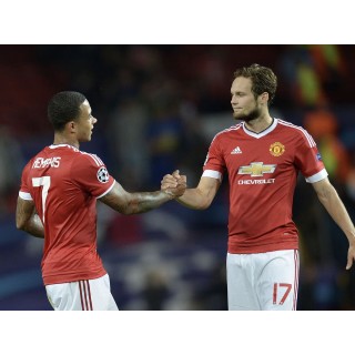 Manchester United 2015-2017 Blind #17 Europa League/F.A. Cup Home/Awaykit Nameset Printing
