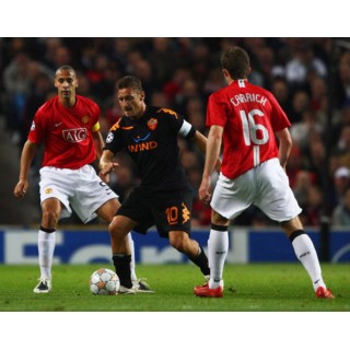 Manchester United 2007-2008 Carrick #16 Champions League Homekit Nameset Printing 