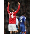 Manchester United 2010-2011 Chicharito #14 Champions League Homekit Nameset Printing 