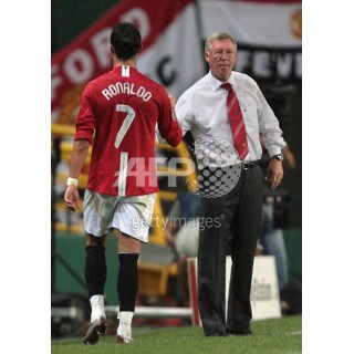 Manchester United 2007-2008 C.Ronaldo #7 Champions League Homekit Nameset Printing 