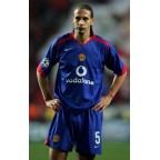 Manchester United 2005-2006 Ferdinand #5 Champions League Awaykit Nameset Printing 