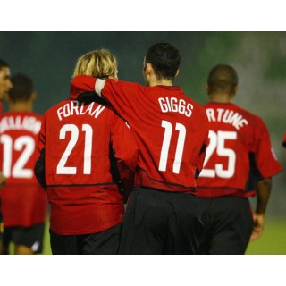 Manchester United 2002-2004 Forlan #21 Champions League Homekit Nameset Printing 