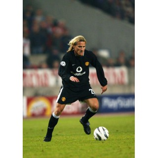 Manchester United 2003-2004 Forlan #21 Champions League Awaykit Nameset Printing 
