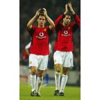 Manchester United 2004-2006 G.Neville #2 Champions League Homekit Nameset Printing 