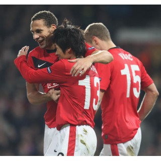 Manchester United 2008-2011 J.S.Park #13 Champions League Homekit Nameset Printing