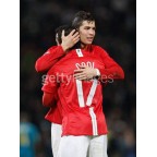 Manchester United 2007-2008 Nani #17 Champions League Homekit Nameset Printing 
