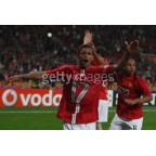Manchester United 2007-2008 Nani #17 Champions League Homekit Nameset Printing 