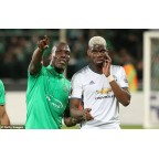 Manchester United 2016-2017 Pogba #6 Europa League/F.A. Cup 3rd Awaykit Nameset Printing
