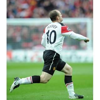 Manchester United 2010-2011 Rooney #10 Champions League Awaykit Nameset Printing