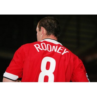 Manchester United 2004-2006 Rooney #8 Champions League Homekit Nameset Printing 
