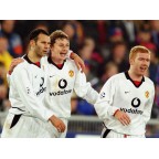 Manchester United 2002-2003 Scholes #18 Champions League Awaykit Nameset Printing 