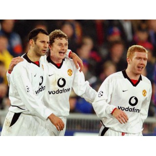 Manchester United 2002-2003 Scholes #18 Champions League Awaykit Nameset Printing 