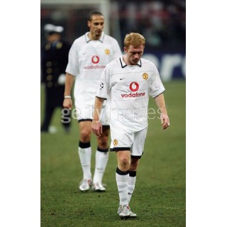 Manchester United 2002-2004 Scholes #18 Champions League Awaykit Nameset Printing 