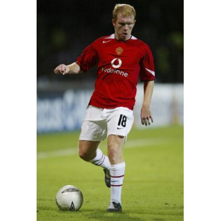 Manchester United 2004-2006 Scholes #18 Champions League Homekit Nameset Printing 