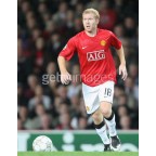 Manchester United 2007-2008 Scholes #18 Champions League Homekit Nameset Printing 