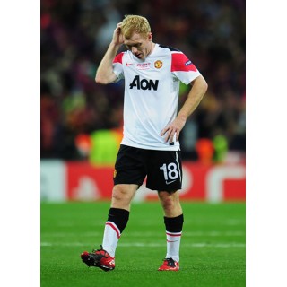 Manchester United 2010-2011 Scholes #18 Champions League Awaykit Nameset Printing
