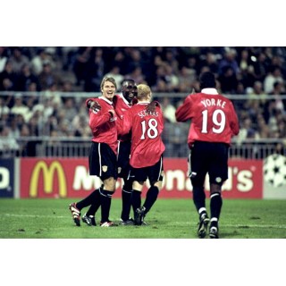 Manchester United 1999-2002 Scholes #18 Champions League Homekit Nameset Printing 
