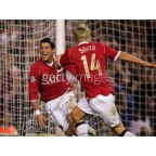 Manchester United 2006-2007 Smith #14 Champions League Homekit Nameset Printing 