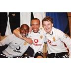Manchester United 2002-2004 Solskjaer #20 Champions League Awaykit Nameset Printing 